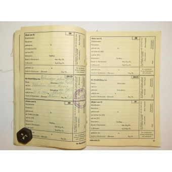 Ahnenpaß - 3rd Reich bloodline passport, issued by Zentralverlag der NSDAP. Espenlaub militaria